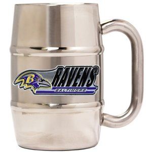 Baltimore Ravens NFL Stainless Steel Barrel Mug